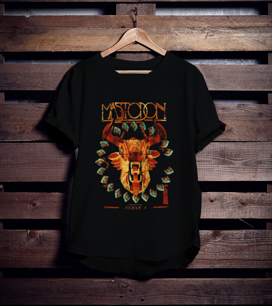 Mastodon Special Bull Skull With Floating Eyes T-Shirt