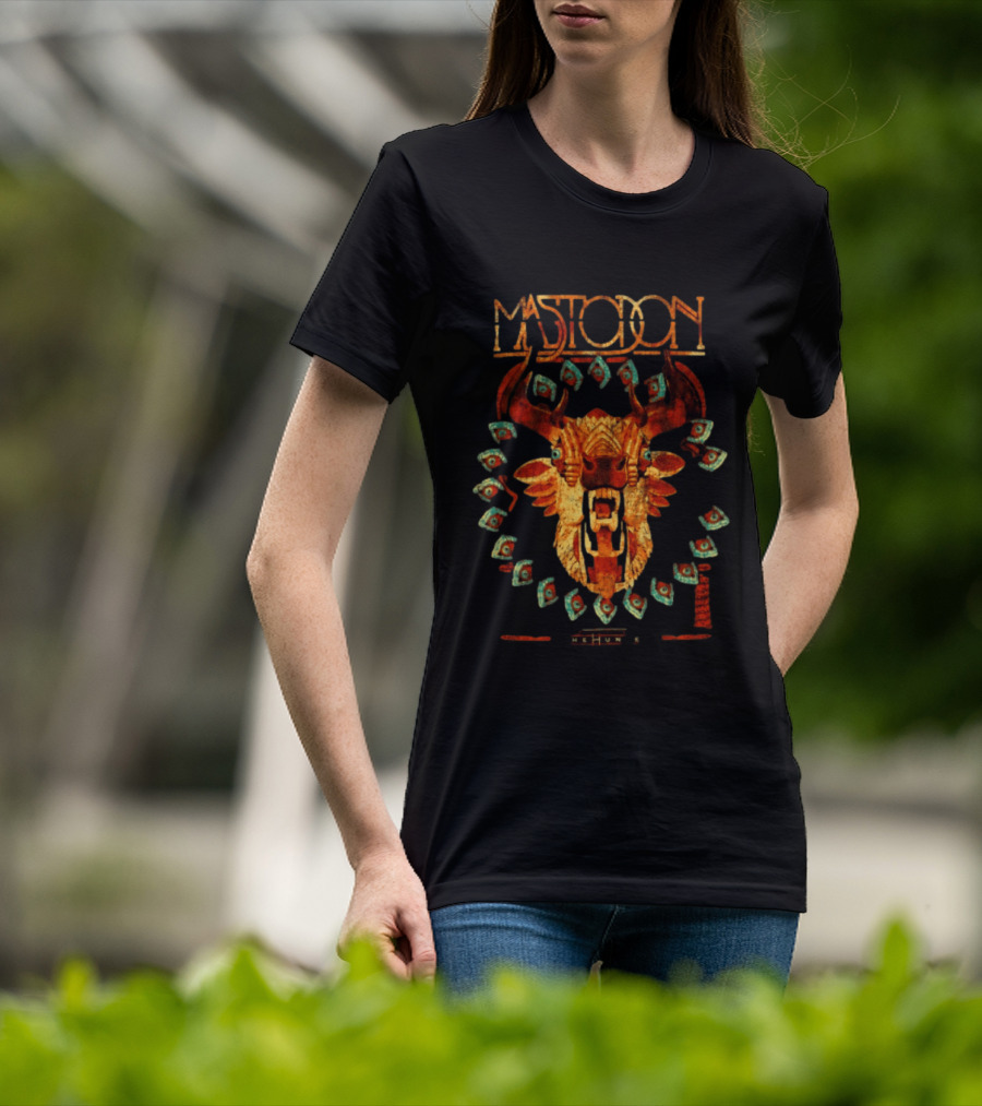 Mastodon Special Bull Skull With Floating Eyes T-Shirt