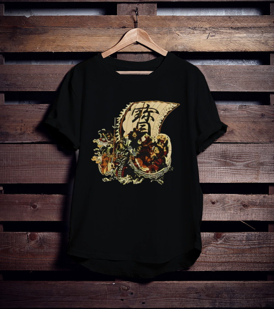 Seven Lucky Gods Japanese Shichi Fukujin Takarabune Treasure Ship T-Shirt