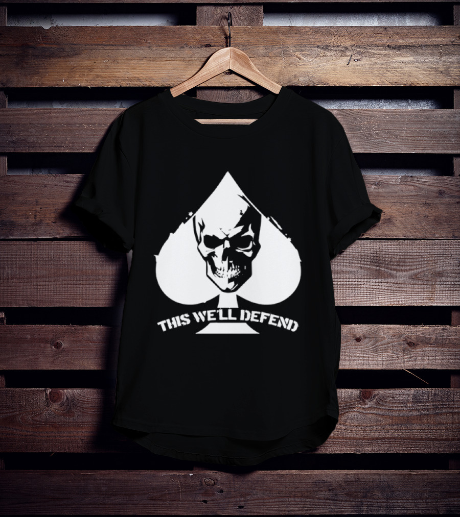 This We'll Defend Skull Spade US Army T-Shirt