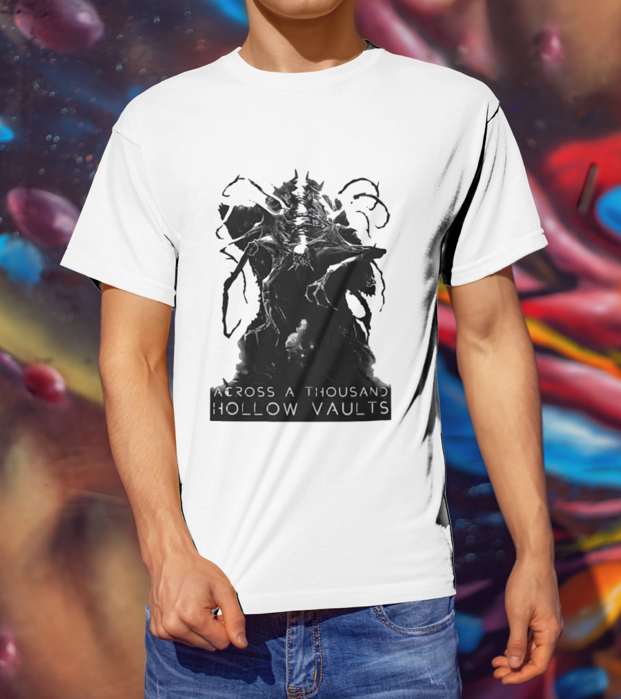 Across A Thousand Hollow Vaults Dark Fantasy Creature Horror Mythical Entity T-Shirt