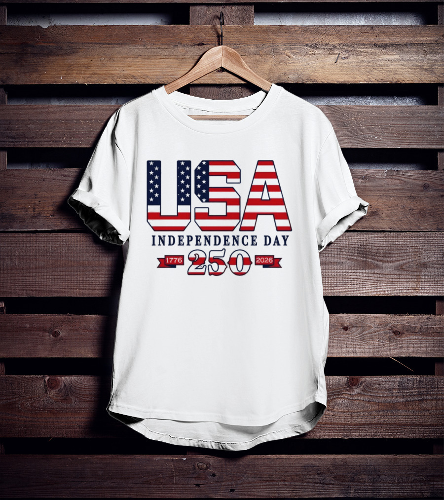 USA Independence Day 250 Made In America 1776 2026 T-Shirt