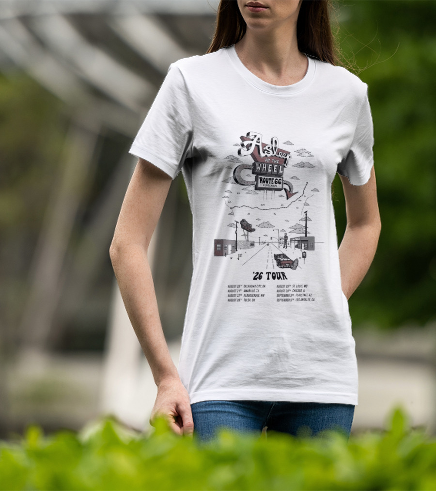 Asleep At The Wheel Tour 2026 Americana Road Trip Texas Nashville Route T-Shirt