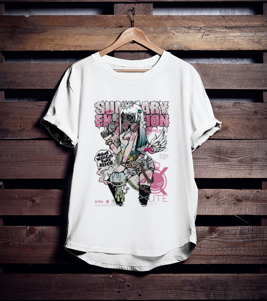 Summary Exhibition Nobody Will Come To My Rescue Execute You Project CK T-Shirt