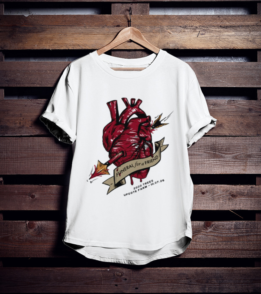 Funeral For A Friend Heart 2008 Those Upon Hope 25.02.08 T-Shirt