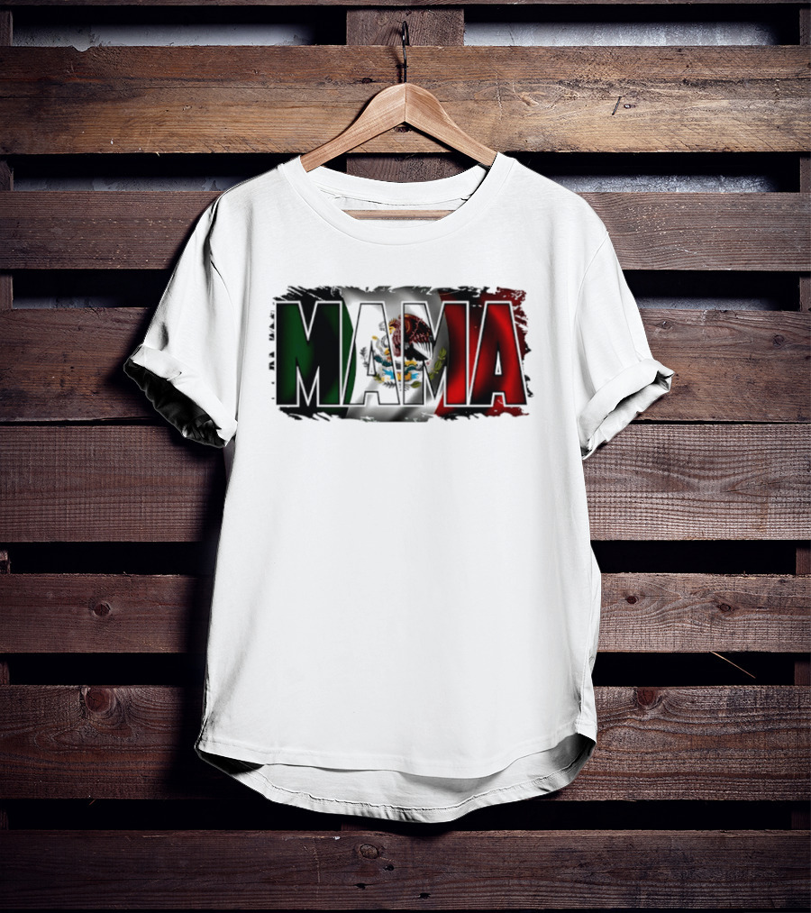 Mama Mexico Mexican Flag National Pride T-Shirt
