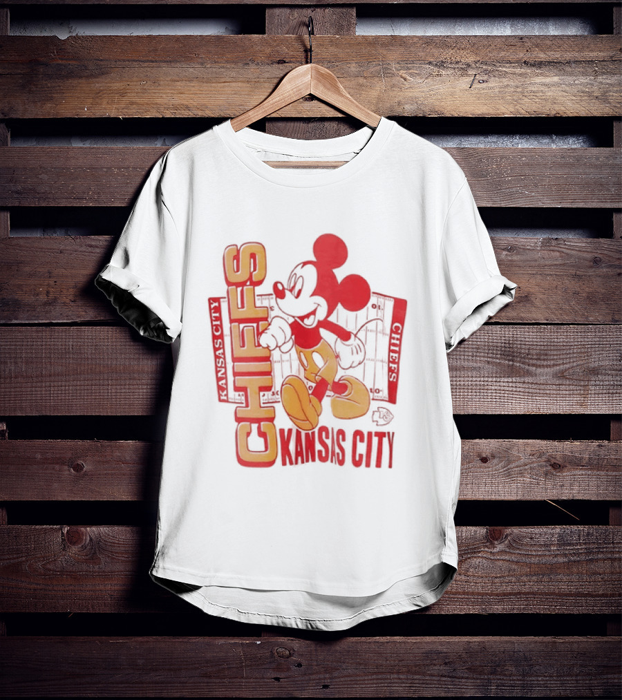 Kansas City Chiefs Mickey Mouse Authentic Fan T-Shirt