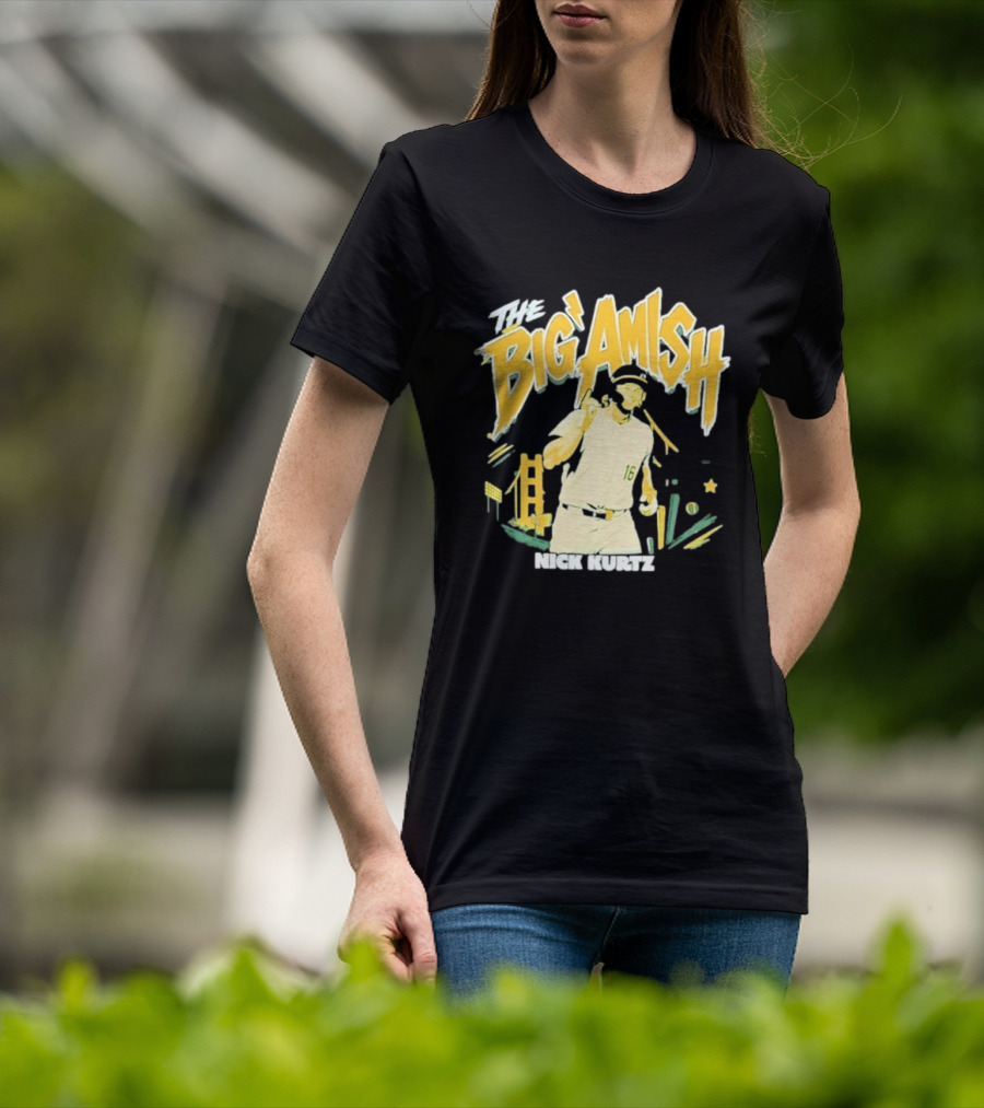 Nick Kurtz Athletics Baseball The Big Amish Sports T-Shirt