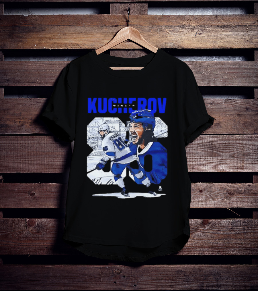 Kucherov 86 Skating And Celebrating Tampa Bay Lightning T-Shirt