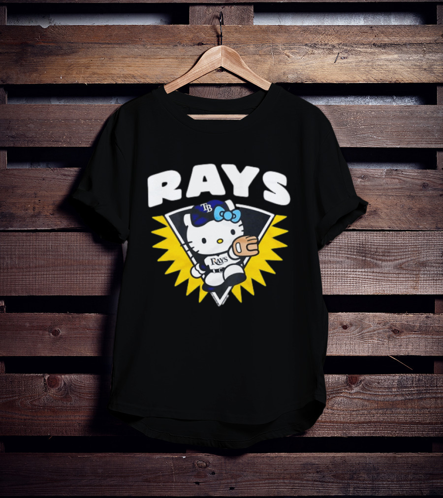 Hello Kitty Tampa Bay Rays Baseball Collaboration T-Shirt