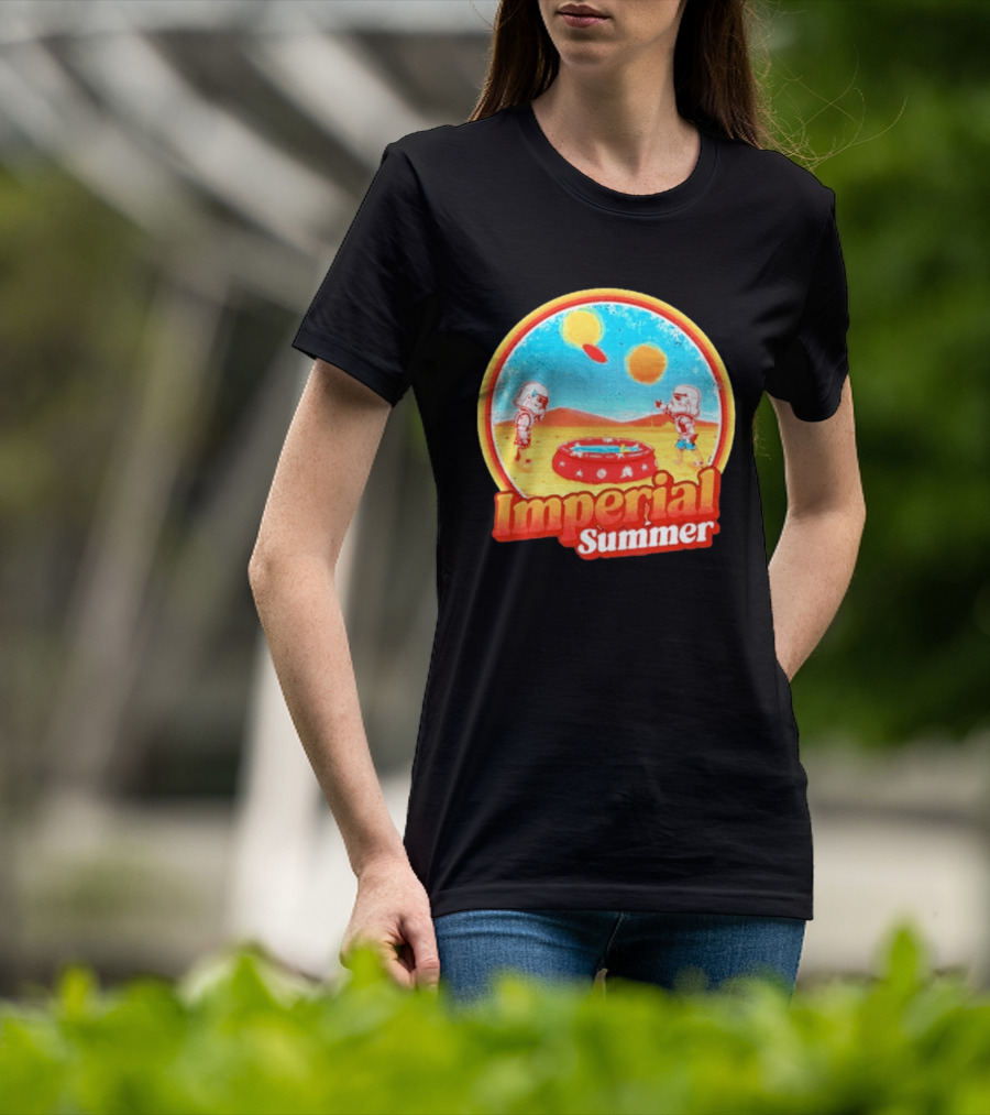 Summer Fun Star Wars Stormtrooper Imperial Beach Scene T-Shirt