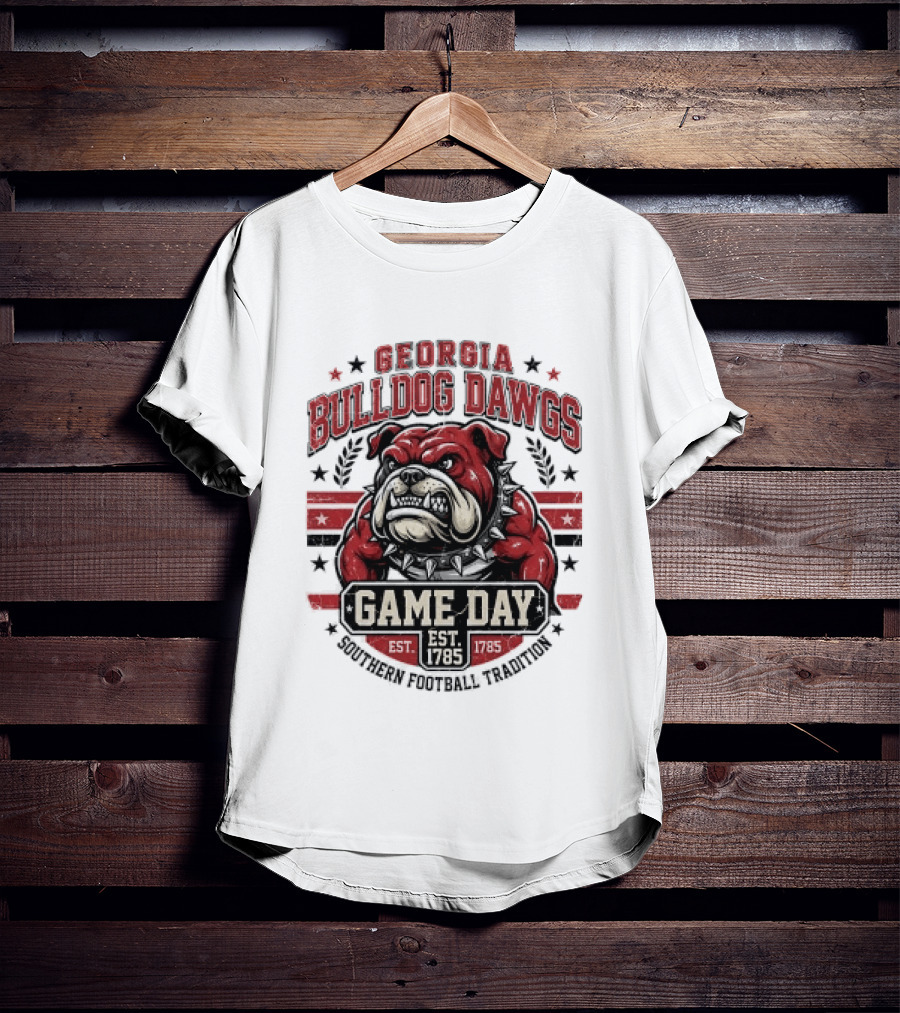 Georgia Bulldog Dawgs Game Day Tradition Est 1785 T-Shirt