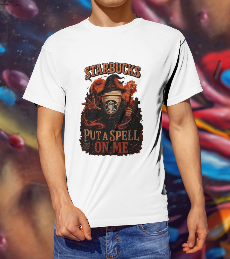 Starbucks Halloween Witch Put A Spell On Me Coffee Magic T-Shirt