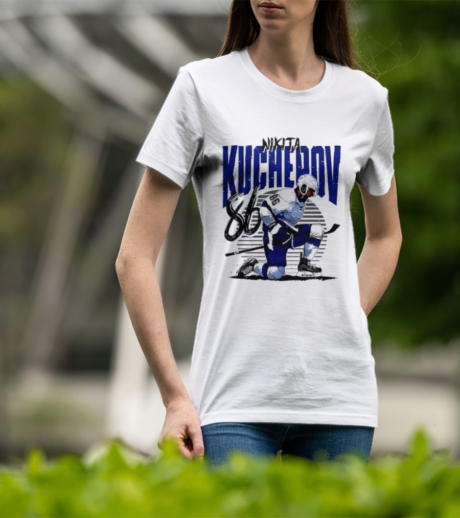Nikita Kucherov 86 Tampa Bay Lightning Hockey Celebration T-Shirt