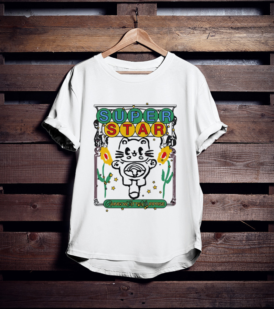 Super Star Rainbow Kitten Surprise RKS Indie Rock T-Shirt