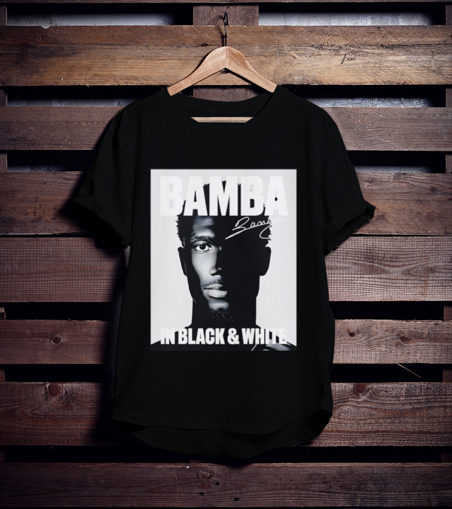 Bamba Signature Black And White NBA Basketball T-Shirt