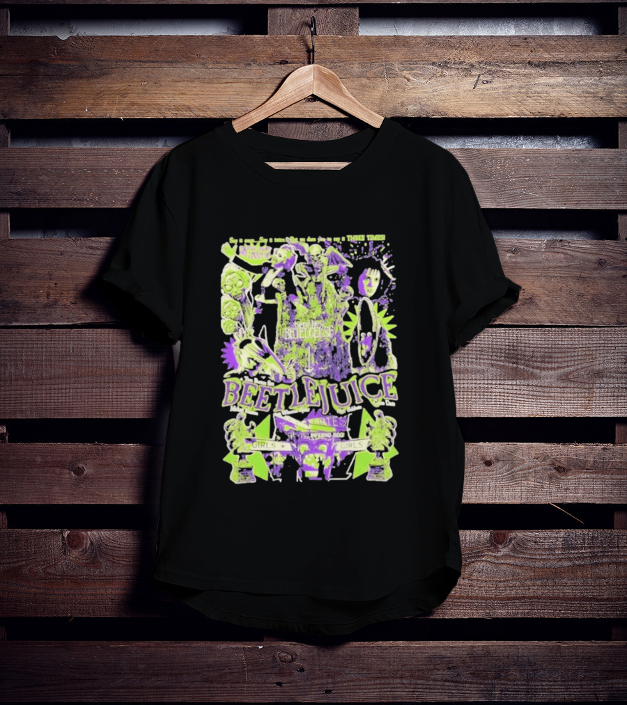 Betelgeuse Beetlejuice Say Once Three Times Rest In Peace Inferno Room Girls T-Shirt