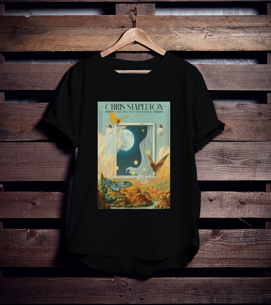 Chris Stapleton Featuring The Gorge July 24 2026 With Margo Price And The Mavericks The Knock3 T-Shirt