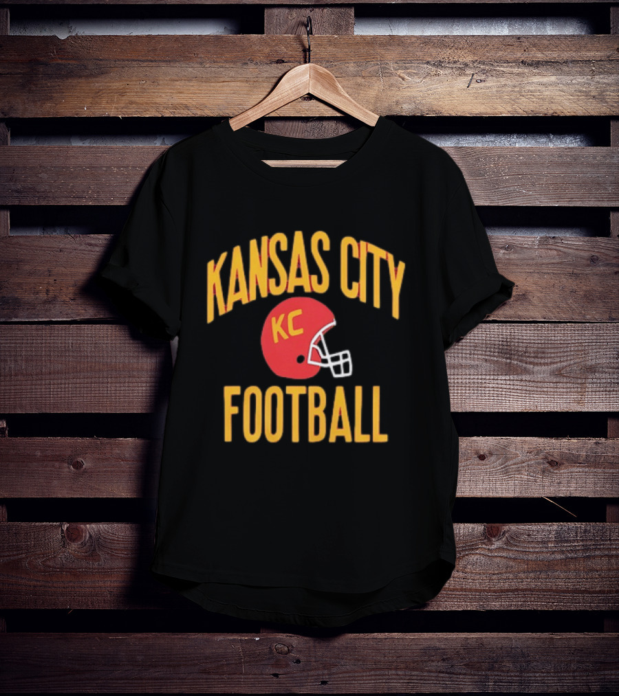 Kansas City KC Football Helmet T-Shirt