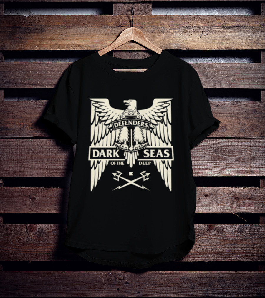 Dark Seas Defenders Of The Deep Homeland Stock LS Black T-Shirt