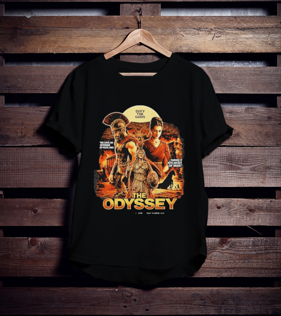 The Odyssey Defy The Gods Greek Mythology Warrior Achilles Helen Of Troy T-Shirt