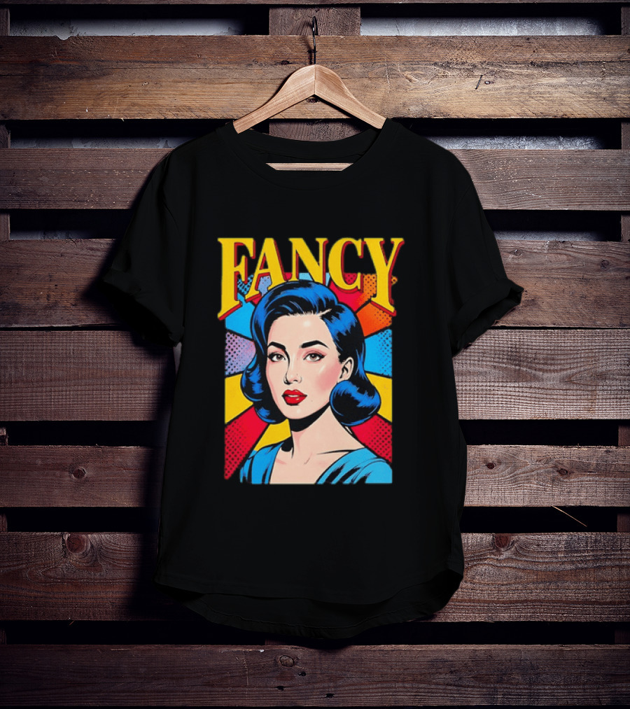 Fancy Pop Art Comic Woman T-Shirt