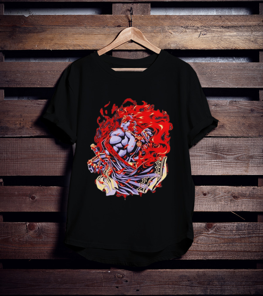 Ganondorf The Legend Of Zelda Dark King Of Gerudo Desert Fire Power T-Shirt