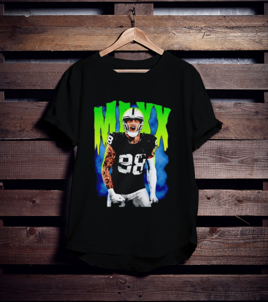 Maxx Crosby 98 Las Vegas Raiders Football Player Jersey T-Shirt