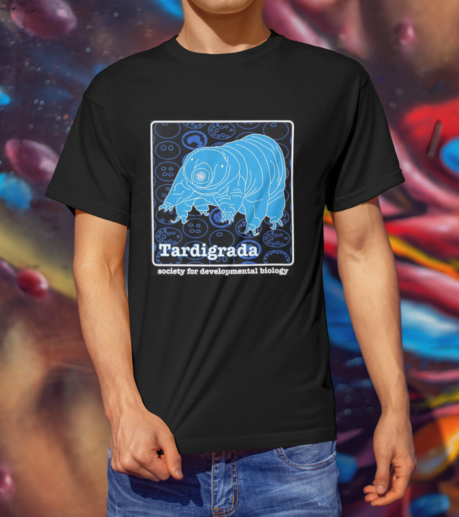 Tardigrada Society For Developmental Biology Blue Water Bear T-Shirt