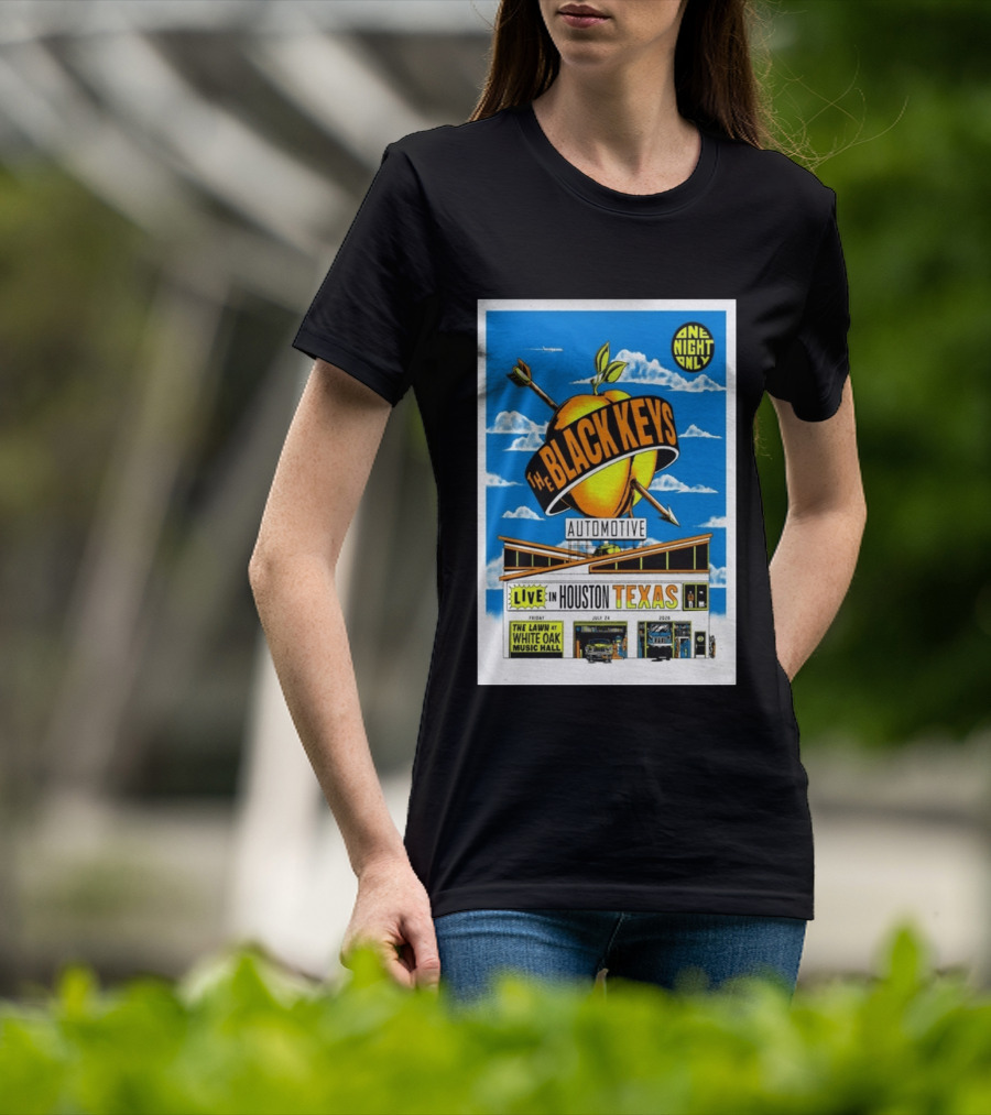 The Black Keys Live Houston Texas July 24 2026 One Night Only White Oak Music Hall T-Shirt