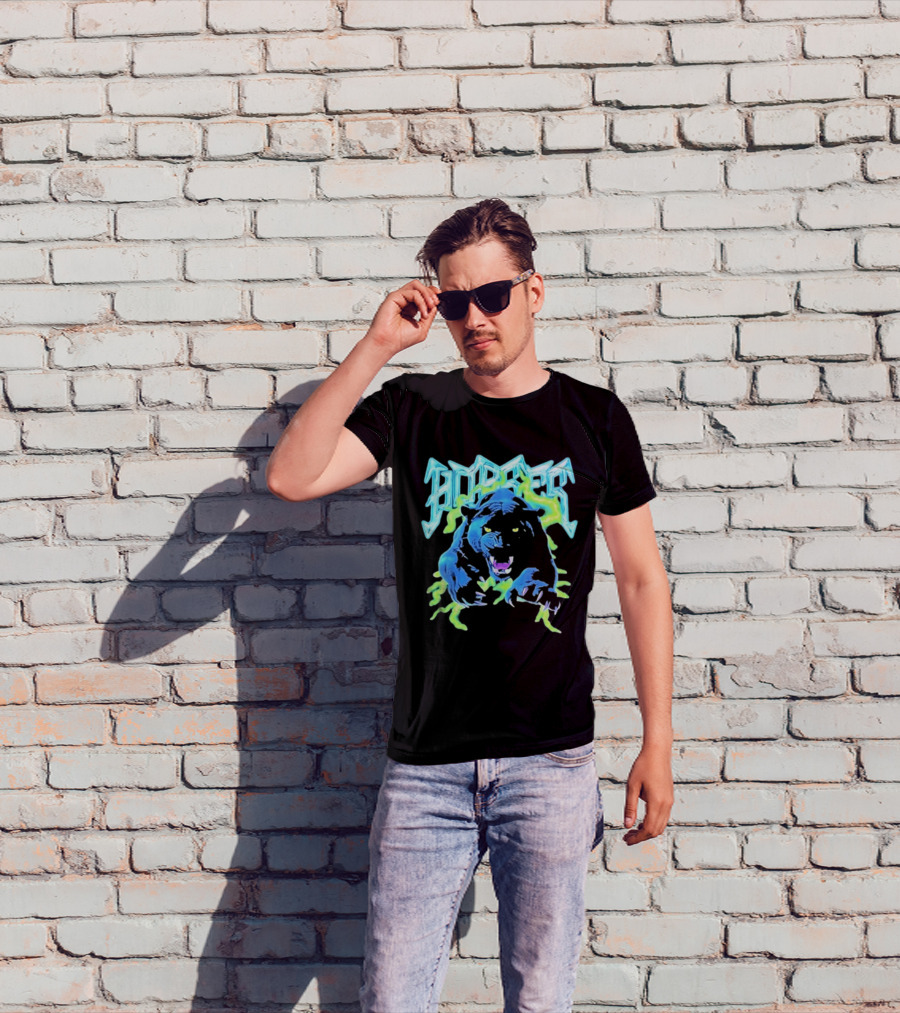 Horses Panther Lightning Metal Band Roar T-Shirt