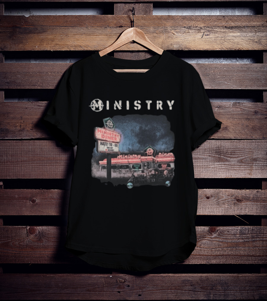 Ministry Store Hate To Go Diner Black Ministry Diner 13 Haze T-Shirt