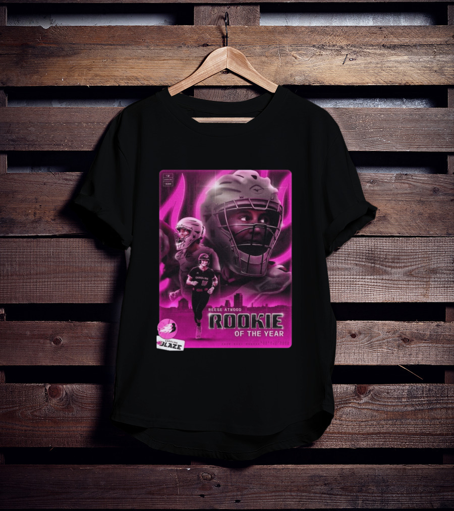 Reese Atwood Rookie Of The Year 2026 Carolina Blaze AUBL Rookie Of The Year T-Shirt