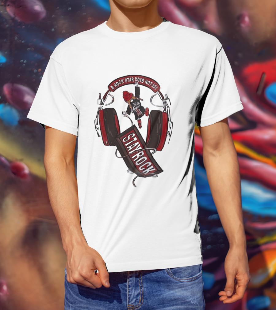Stay Rock A Rock Star Does Not Age Music Lover T-Shirt