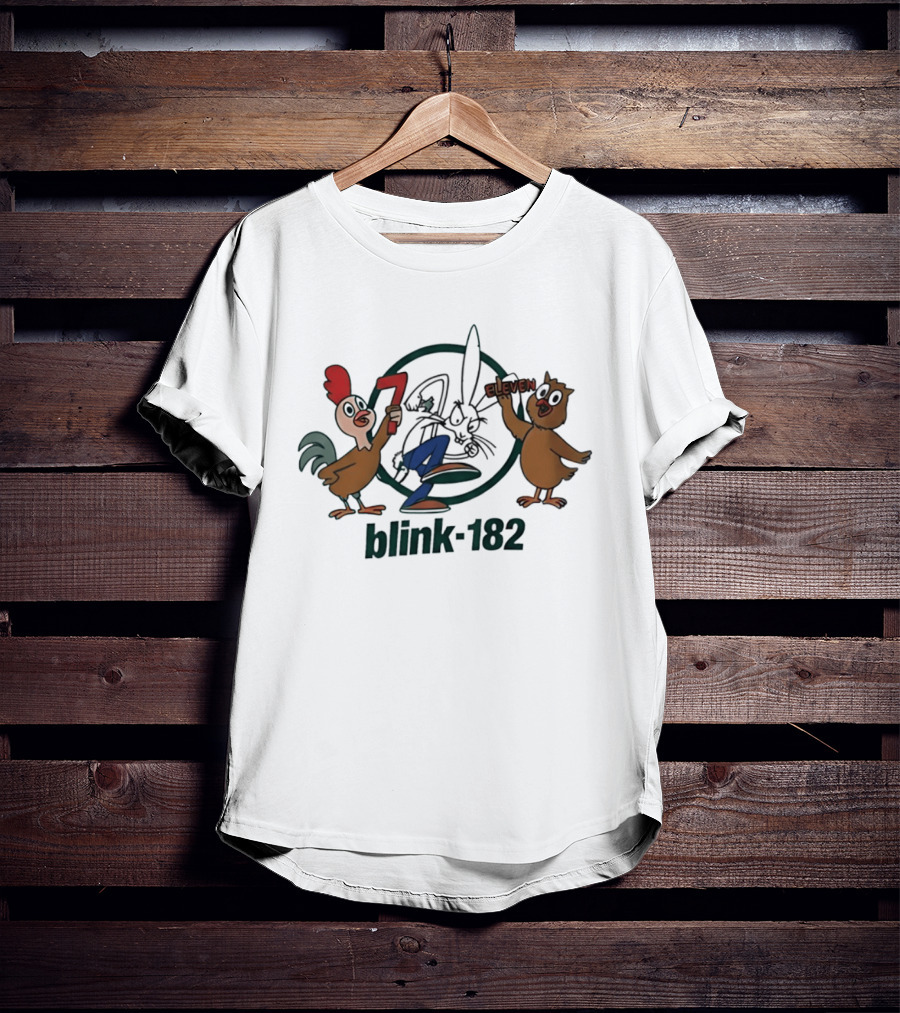 Blink 182 San Diego Comic Con 2026 Cartoon Characters 7 Eleven Collaboration T-Shirt