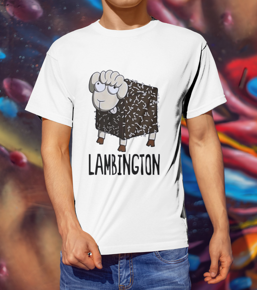 Lambington Sheep Treat Food Pun T-Shirt