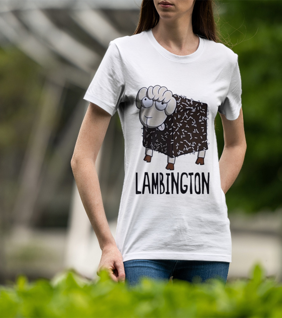 Lambington Sheep Treat Food Pun T-Shirt
