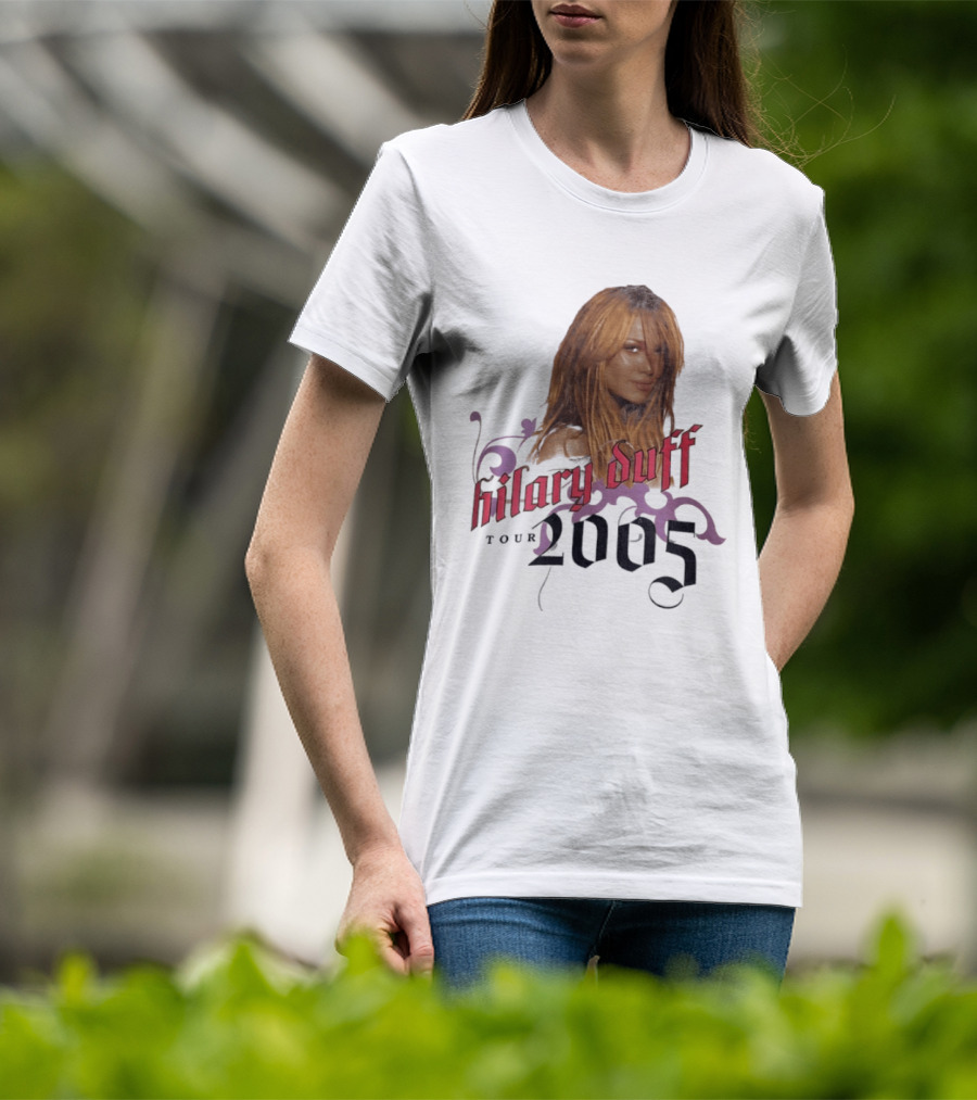 Hilary Duff Tour 2005 Y2K Vintage Style Nostalgia Pop T-Shirt