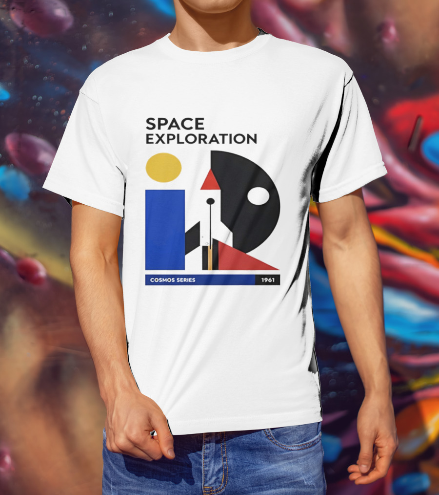 Space Exploration 1961 Cosmos Series Retro Geometric T-Shirt