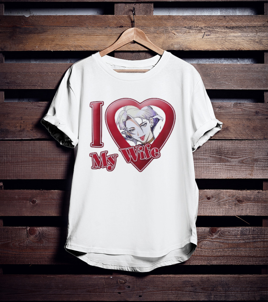 I Love My Wife Anime Heart Waifu T-Shirt