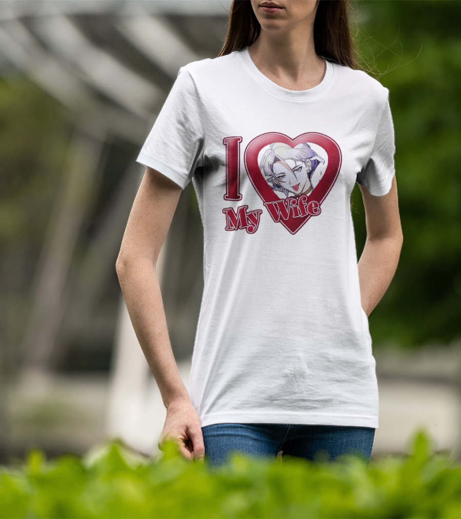I Love My Wife Anime Heart Waifu T-Shirt