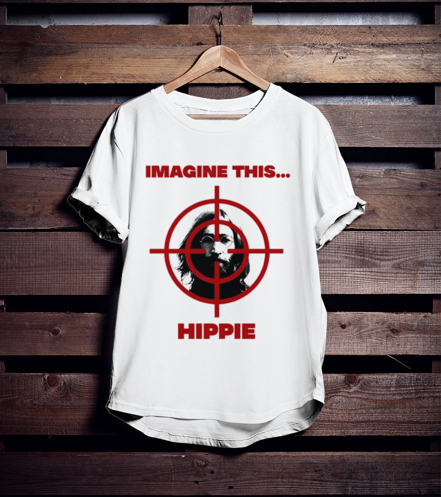 Imagine This Hippie With Target Overlay T-Shirt