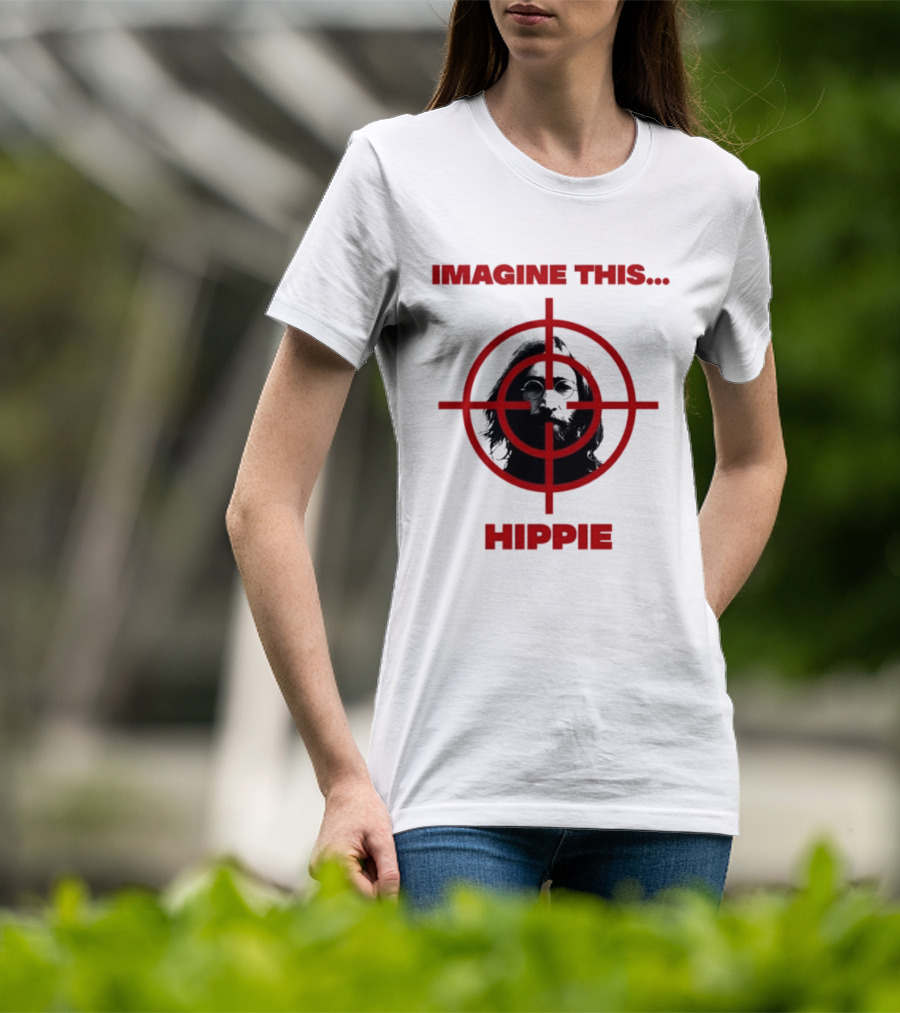 Imagine This Hippie With Target Overlay T-Shirt