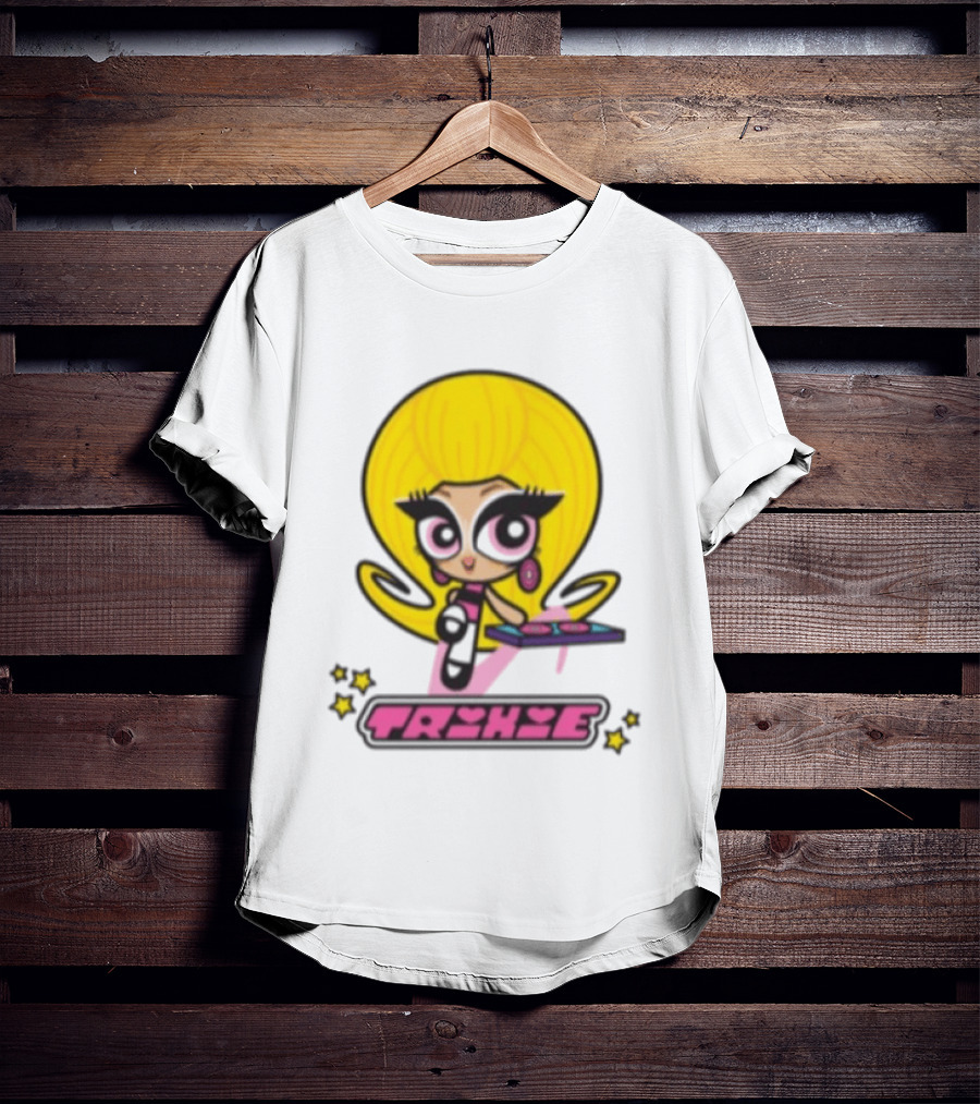 Trixie Mattel Spd Babydoll Pink Cartoon Character Stars T-Shirt
