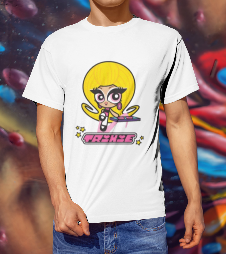Trixie Mattel Spd Babydoll Pink Cartoon Character Stars T-Shirt