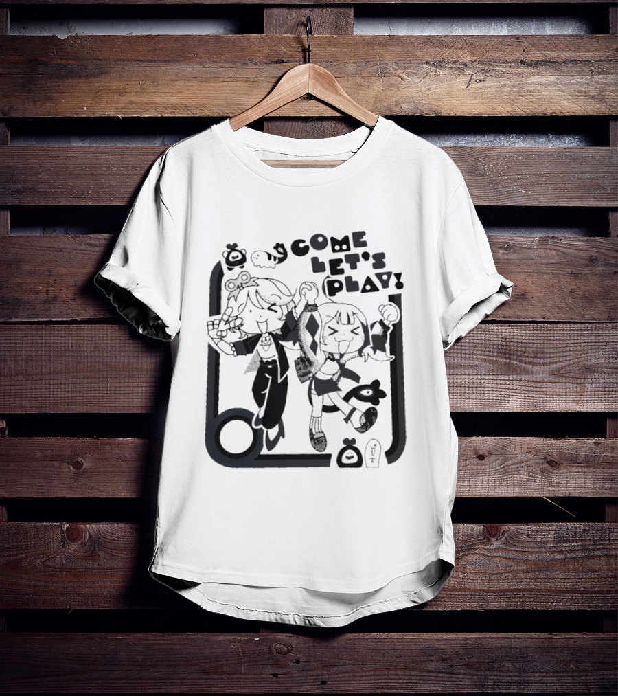 Tsukasa Tenma Emu Otori Project Sekai Come Let's Play Fun T-Shirt