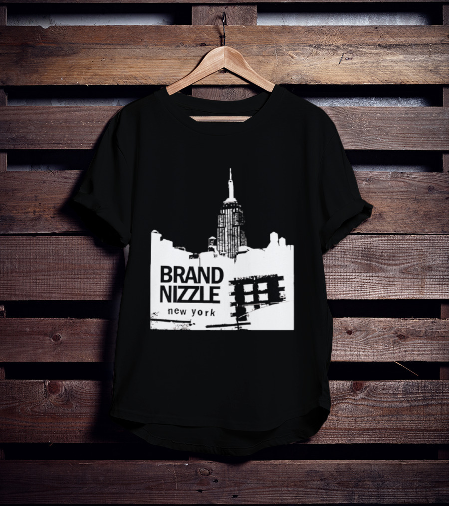 BRAND NIZZLE New York Empire State Building Skyline T-Shirt