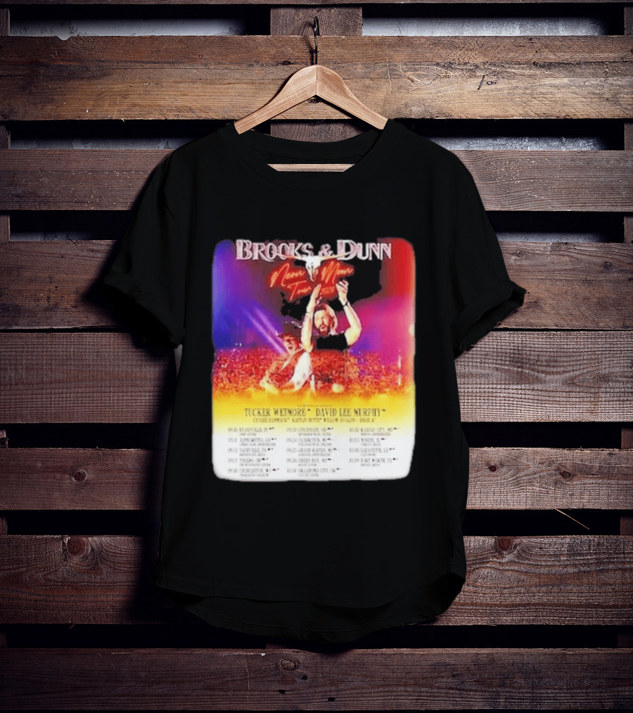 Brooks & Dunn Neon Moon Tour 2026 Tucker Wetmore David Lee Murphy Country Concert Events And Dates T-Shirt