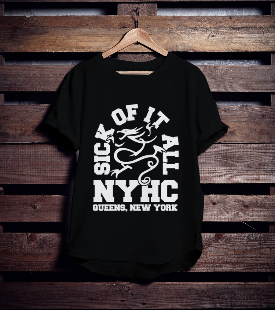Sick Of It All NYHC Queens New York Hardcore Dragon T-Shirt