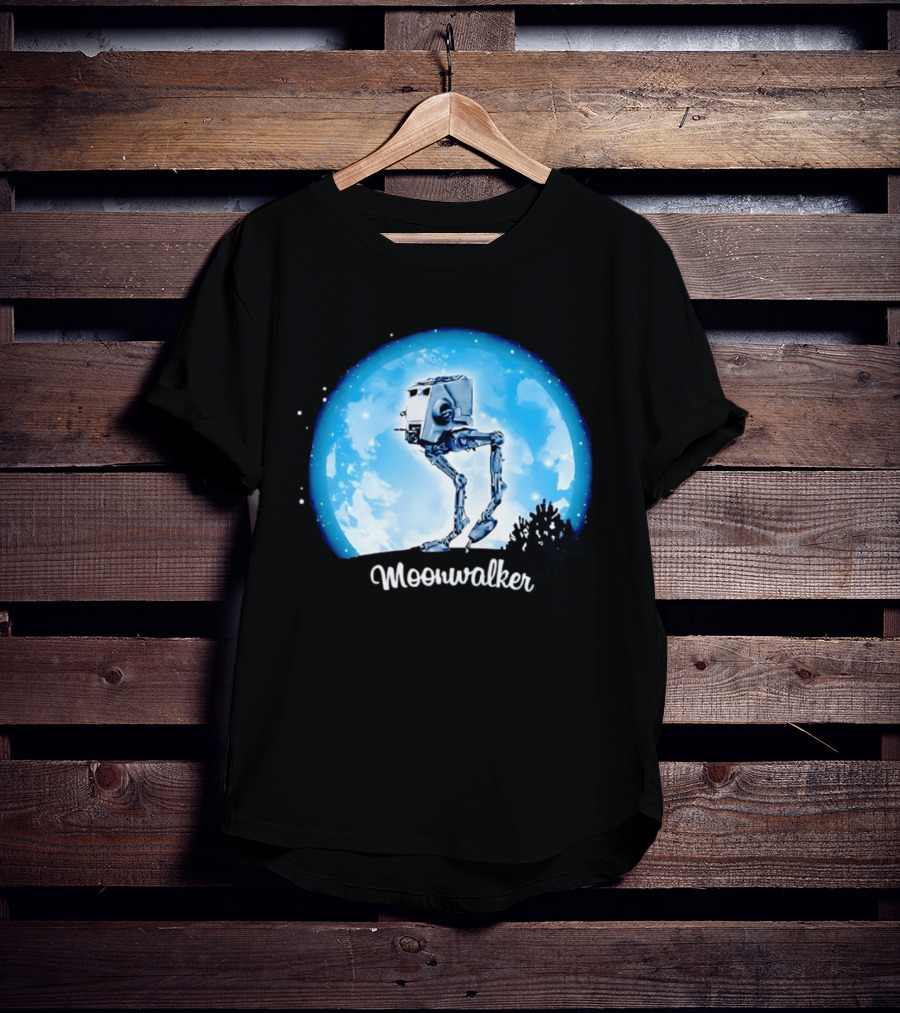 Star Wars AT ST Moonwalker Imperial Walker Moon Scene T-Shirt